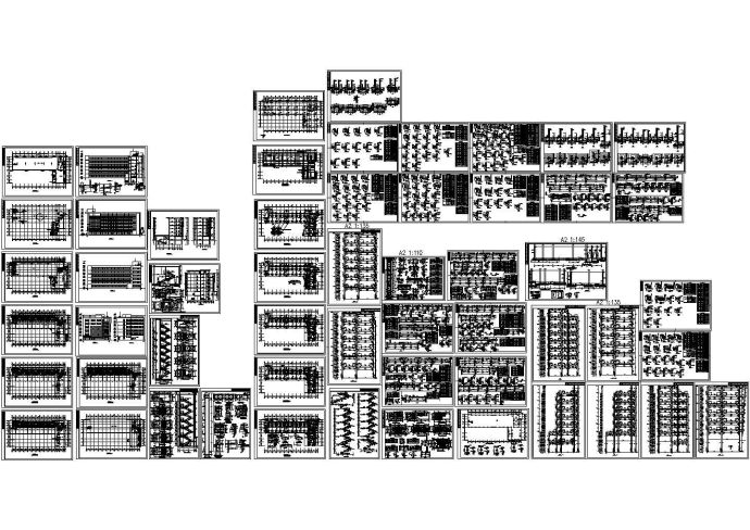 某框架结构商务楼建筑及结构施工图cad版_图1