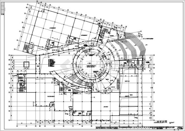 [温州]某三层博物馆建筑结构水暖电施工图-图二