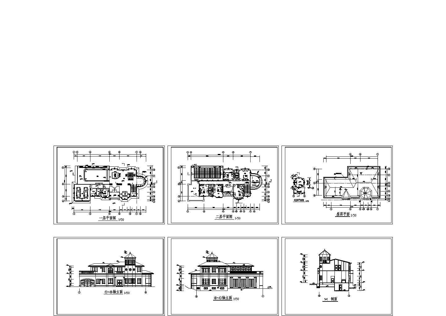 某农村别墅建筑设计CAD图