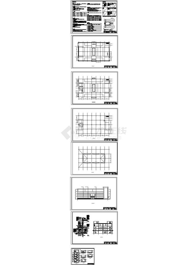 毕设商场框架建筑图-图一