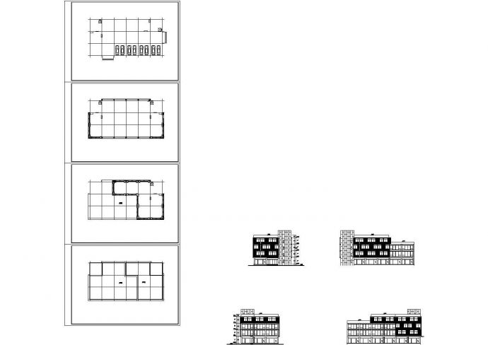 某地产业园总部办公全套建筑施工设计CAD图纸（含效果图）_图1