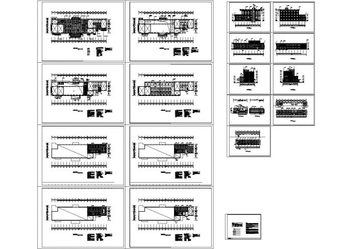 某4层2300平米框架结构长途客运站施工图_图1