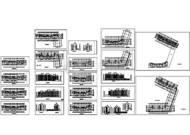 某异型柱框架住宅楼建筑设计方案图CAD版-图一