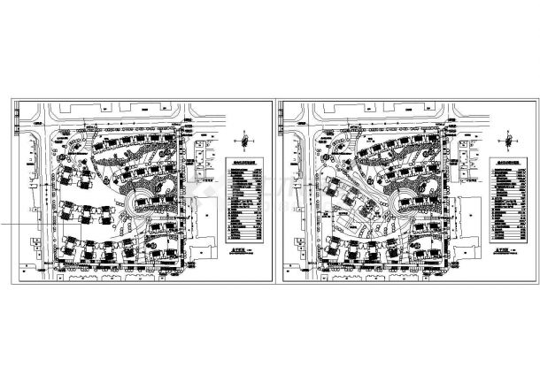 规划建设净用地4.59万平米两个小区规划 总平面图（cad版本，dwg格式）-图二