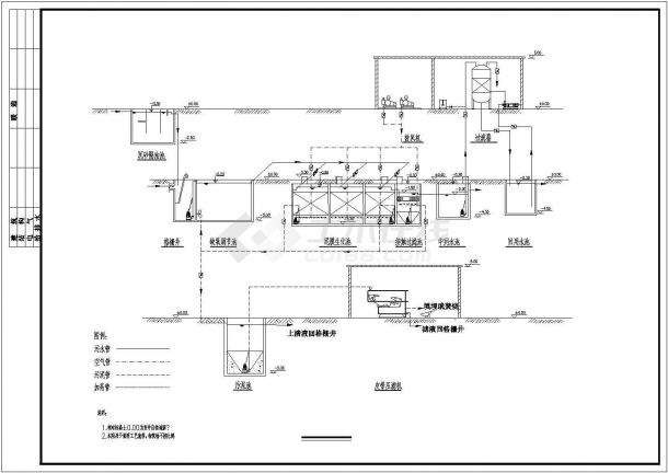 烟厂废水处理 设计图Cad设计图（绘图细致）-图一