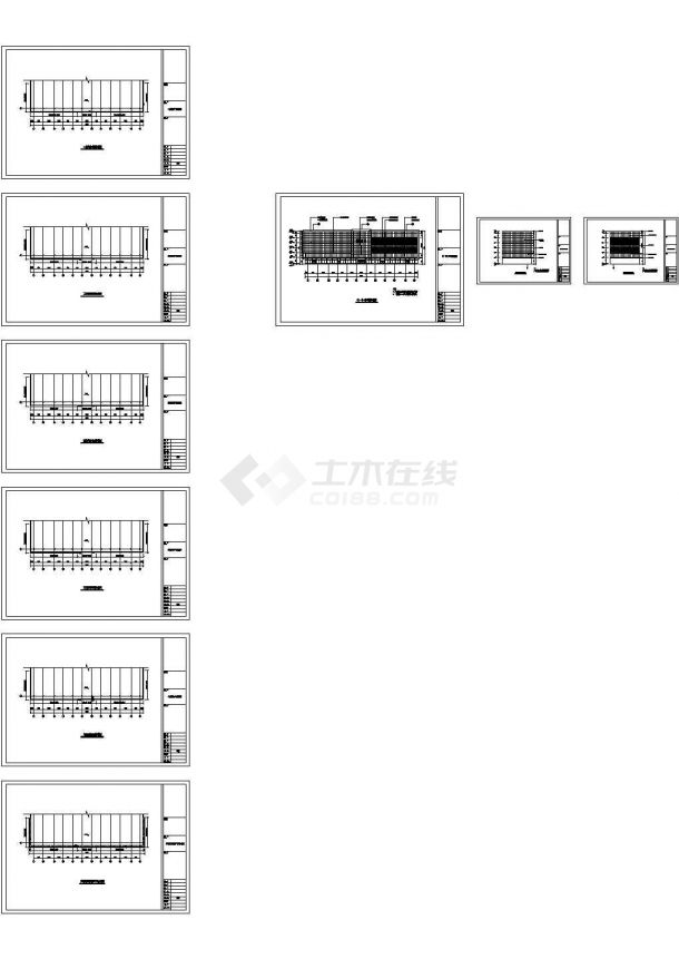 山西某店改造幕墙工程设计图，共50张-图二