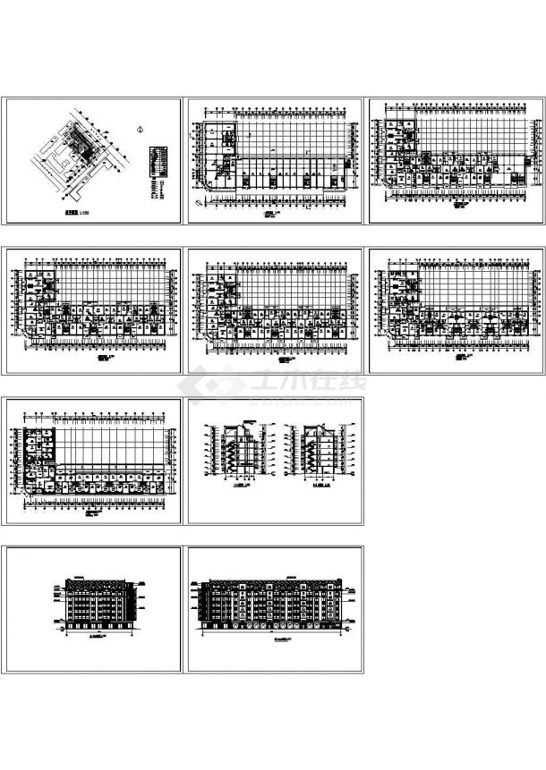 某多层住宅楼建筑设计方案 CAD版-图一