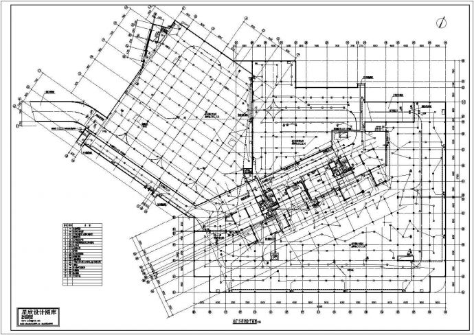 地下车库消防平面图CAD版_图1