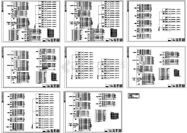 住宅楼配电系统图 （cad版本，dwg格式）-图二