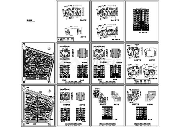 小区规划设计图总平面图 配套建筑方案图-图二