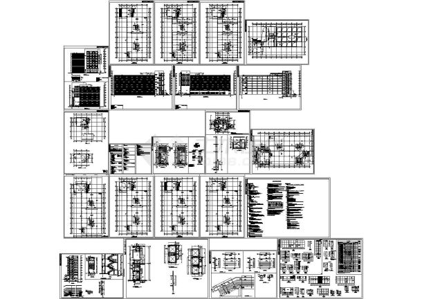 8层23137平米框架结构物流中心仓库建筑图-图一