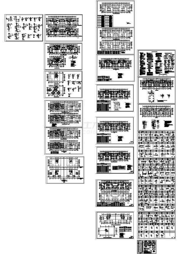 某18层剪力墙住宅设计图CAD版-图一