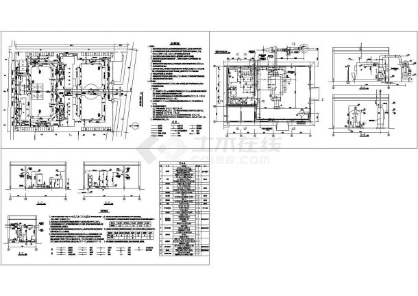 某室外管网及锅炉房设计图-图二