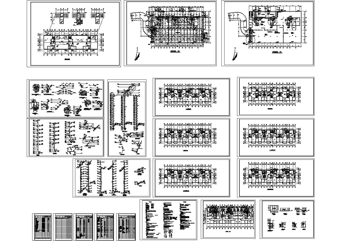 某十一层住宅给排水施工CAD图