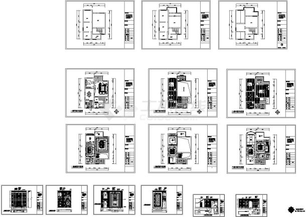 某金源酒店后别墅建筑设计图-图一