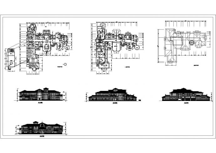某大豪宅设计方案CAD图_图1