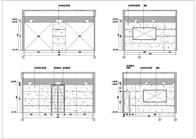 某四季花园CAD完整节点构造设计二层立面图_图1