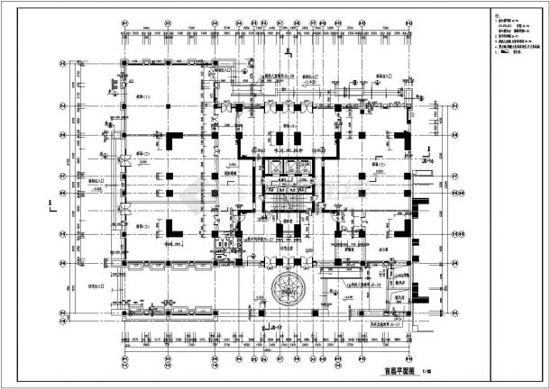 经典高层综合楼施工CAD大样图-图二