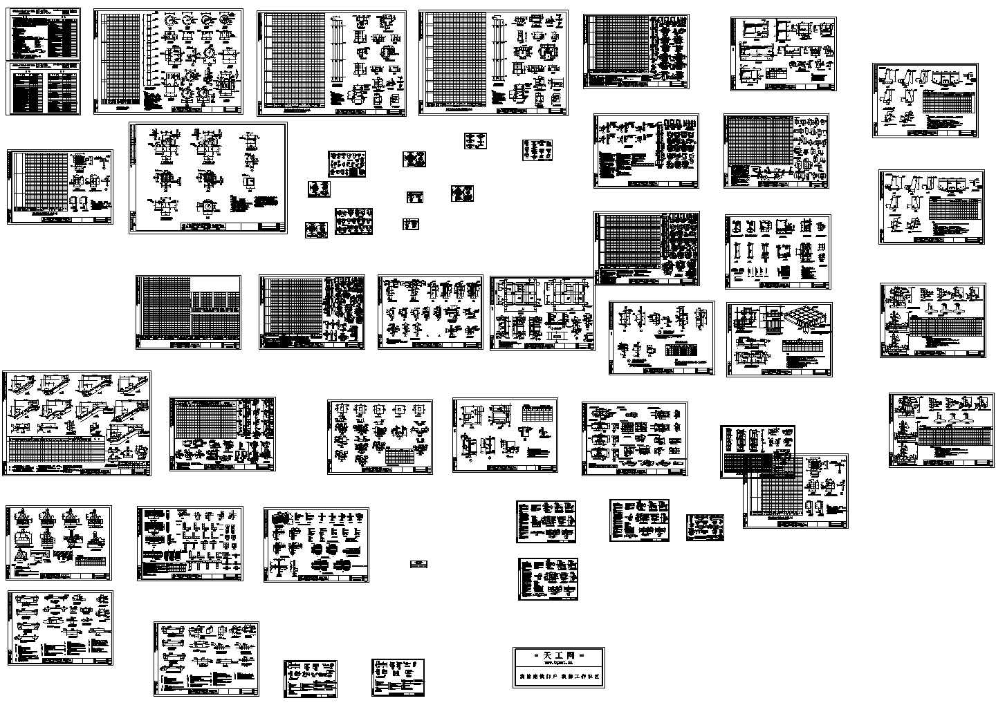 广东省院结构各种节点详图CAD图纸