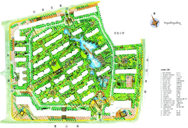 南京奥体新城A6地块景观设计-图二