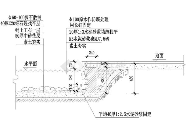 某驳岸四标准建筑参考图纸-图一