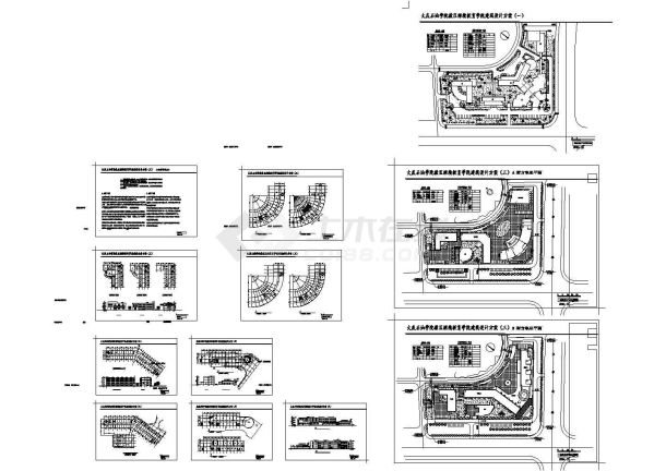 大连石油学院四层框架结构办公楼设计cad建筑方案图（含设计说明，含技术经济指标，含学生公寓、校医院设计）-图一