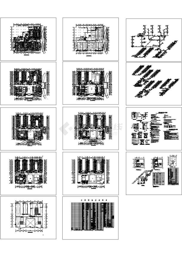 医院空调通风全套设计cad施工图-图一