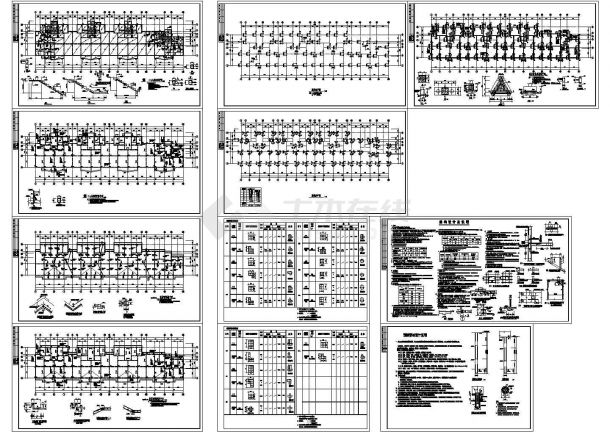 6层异形柱多层砌体结构住宅设计CAD施工图-图一