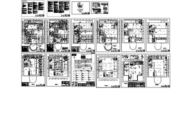 某化妆品公司厂房空调通风设计cad施工图-图一