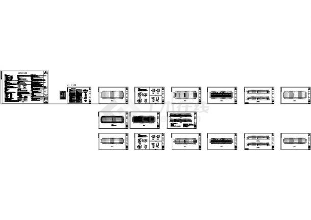 长春市经济技术开发区某房车车间结构设计CAD图-图一