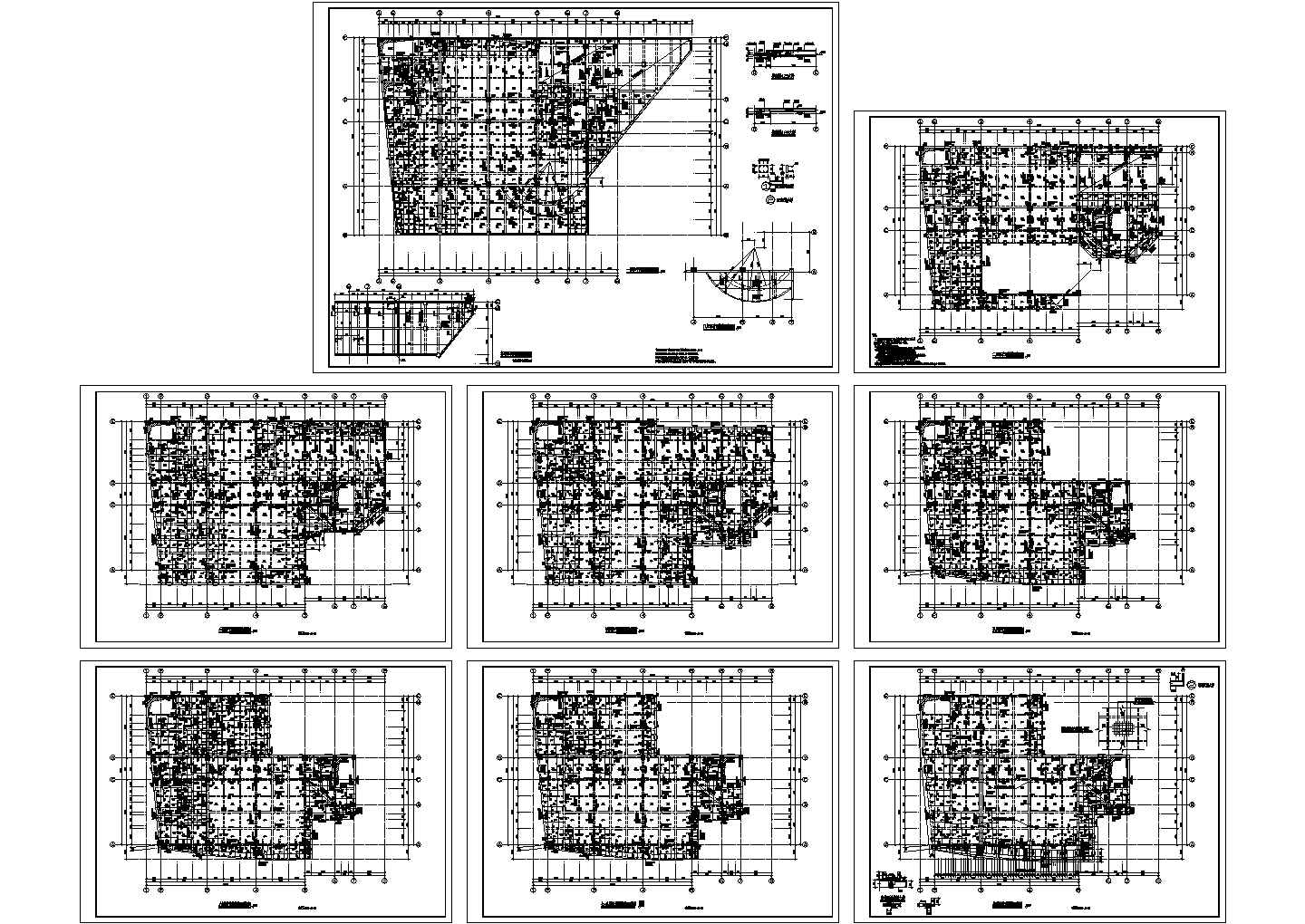 高层住宅结构设计CAD图纸