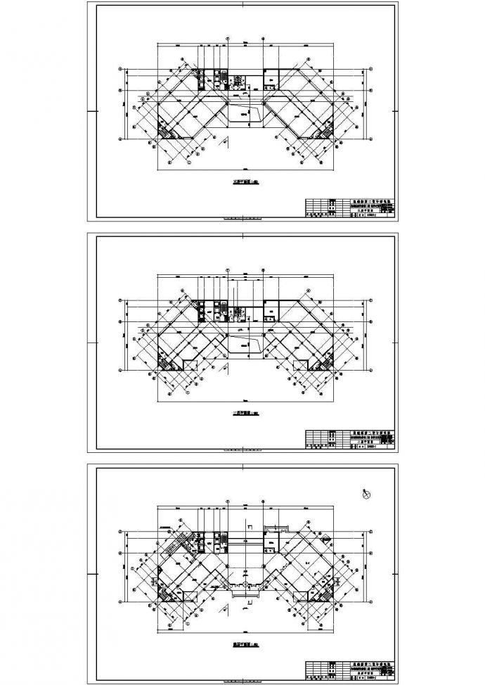某地顺义区软件大楼全套施工设计cad图纸（含平面布置图）_图1