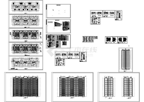 某地18层剪力墙结构住宅楼建筑设计cad全套施工图（含设计说明）-图一