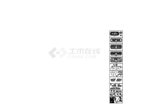 某单位四层砖混结构宿舍楼给排水消防工程设计cad全套施工图（含设计说明）-图一