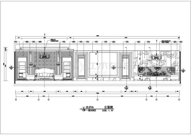 某北京亦庄售楼处竣工图CAD大样构造节点设计图纸-图二