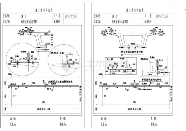 桥梁接地系统布置图-图二