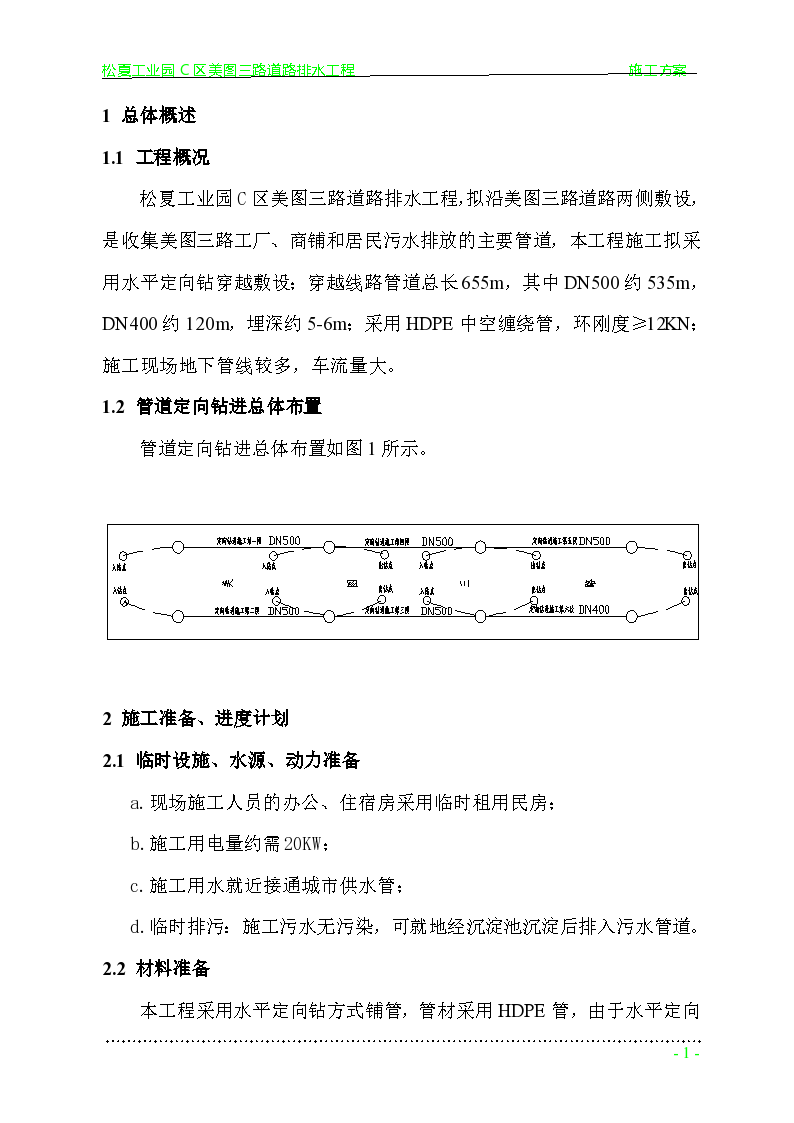浙江嘉兴市某污水管工程拖管法施工组织设计方案