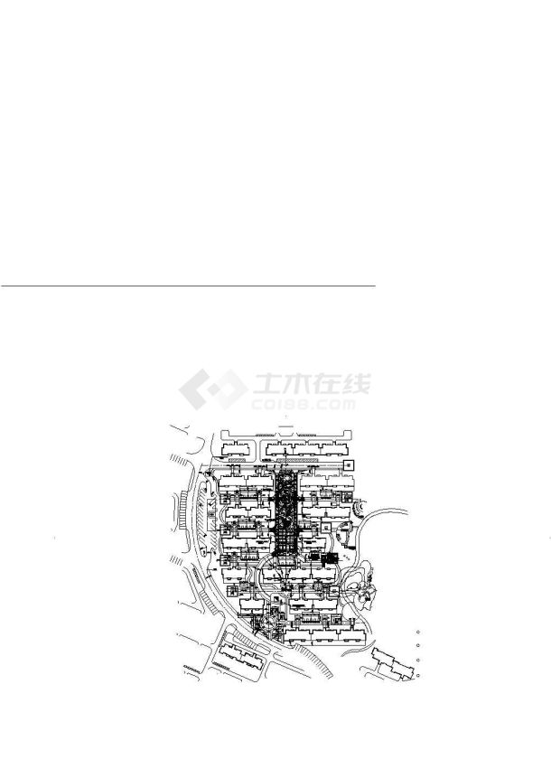 某农村人民广场建筑规划cad详图-图二