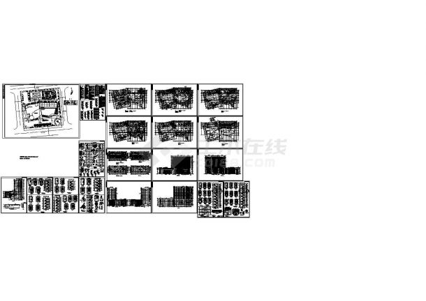 长100米 宽57米 -1+16层33145平米大酒店建筑施工图-图二