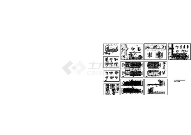 长86.6米 宽75.7米 -1+6层度假中心酒店建筑施工图-图一