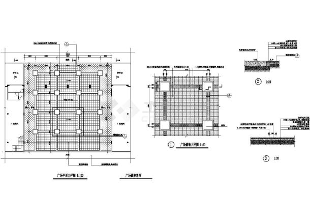 某广场铺装设计CAD图-图二