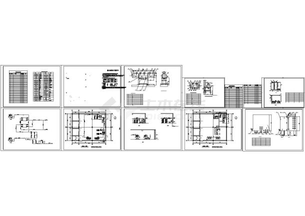 大型热力站平面设计cad施工图-图一