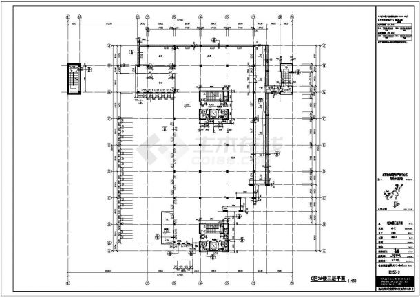 某地东莞山商务办公区全套建筑施工设计cad图（含平面布置图）-图二
