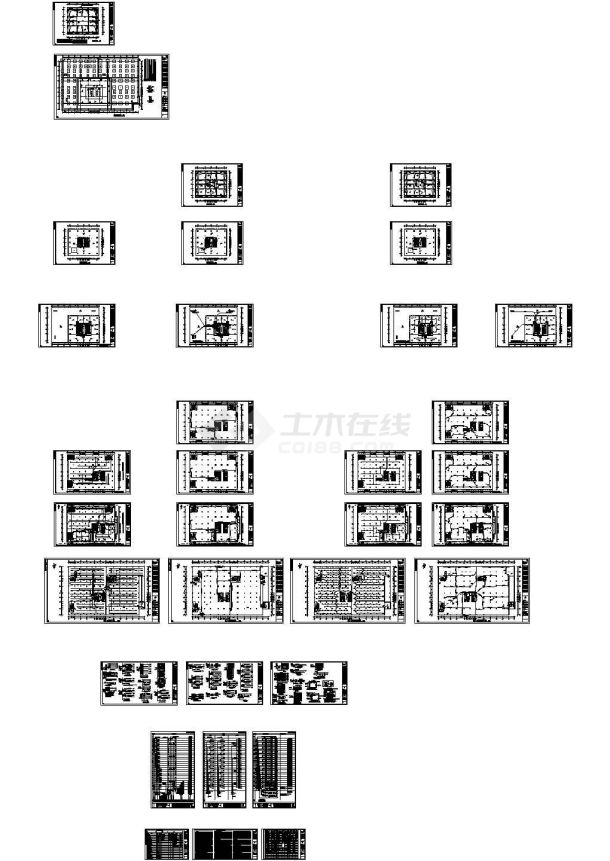 某市一类高层办公楼强弱电全套施工图-图一