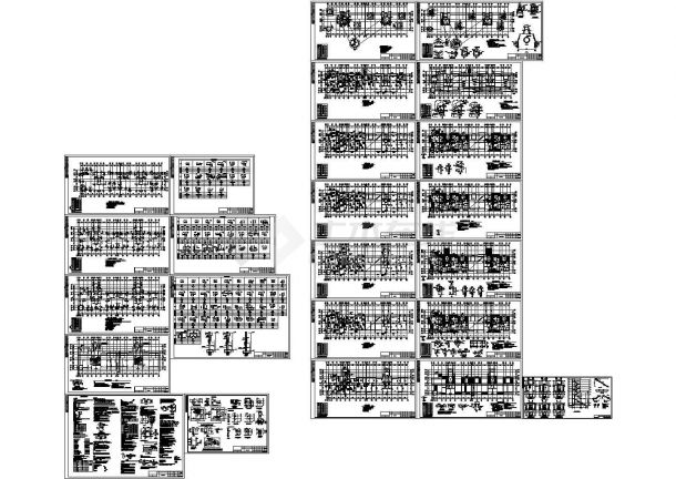 剪力墙结构住宅楼结构施工图（七层筏板基础）CAD版-图一