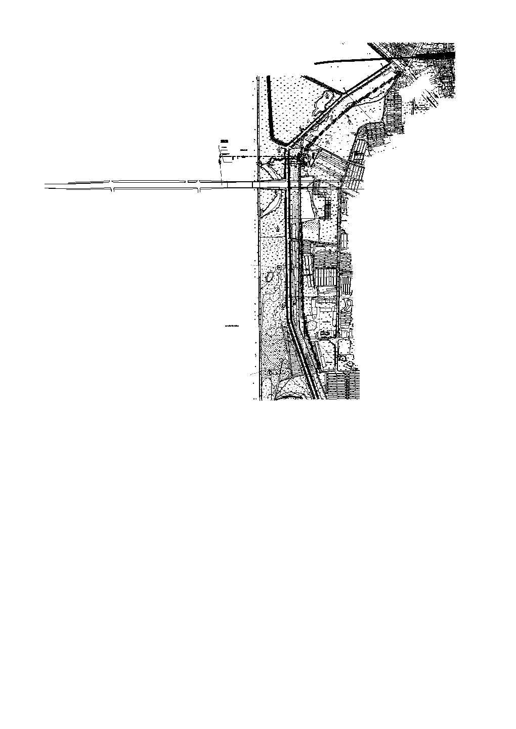 某市政污水管道 系统平面图Cad设计图（绘图细致）