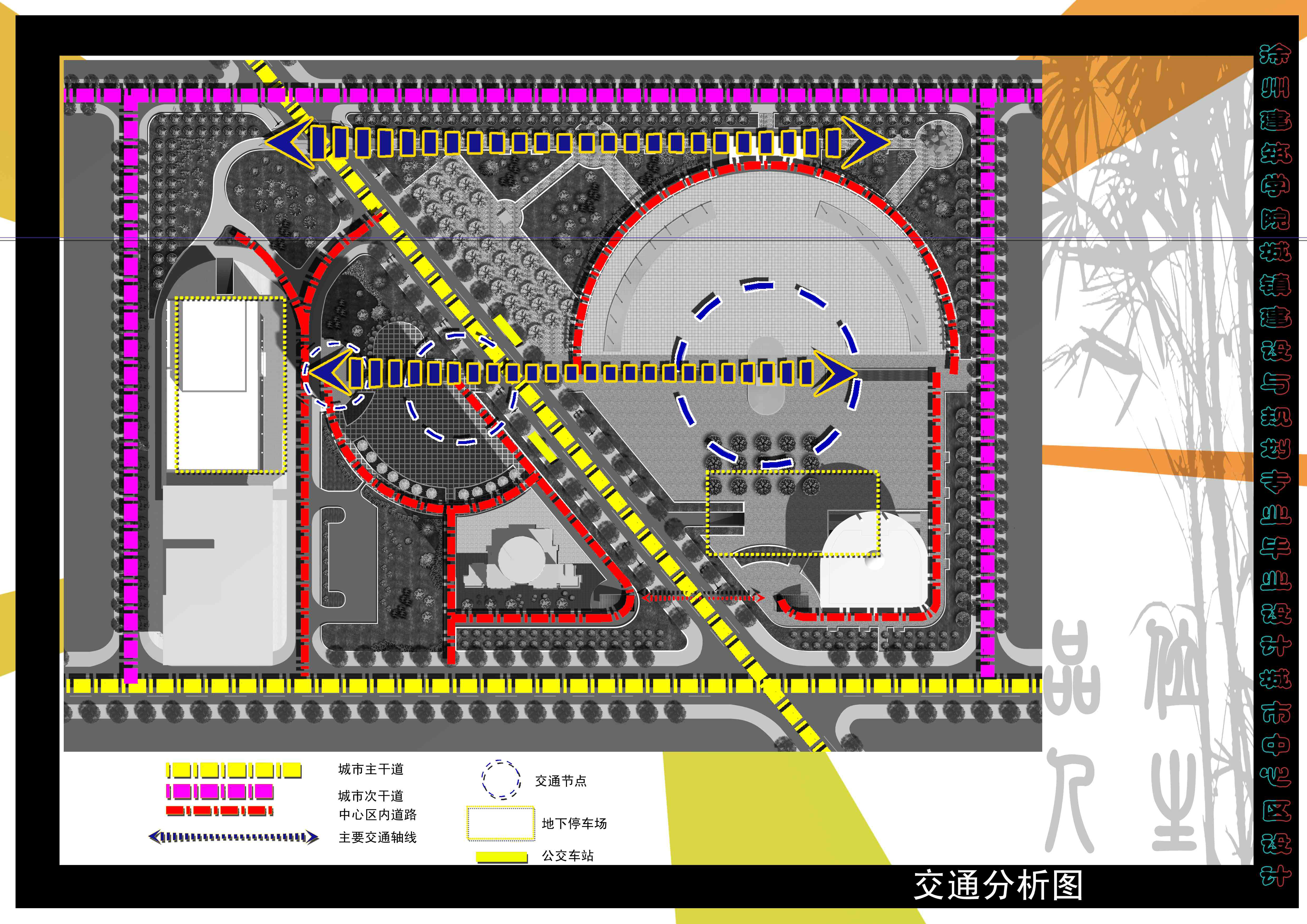 某市中心规划效果图套图【7张JPG图