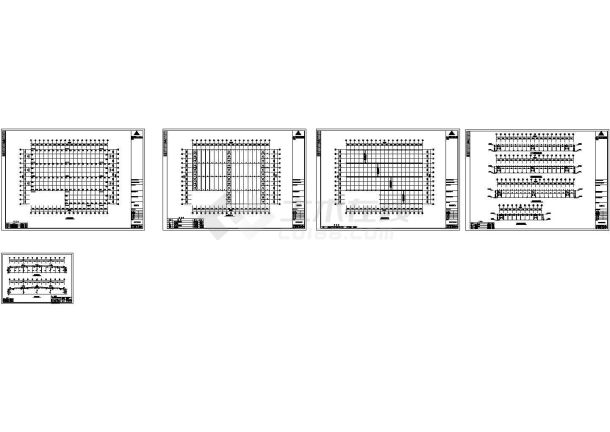 厂房设计_某工业公司单层轻钢结构生产厂房设计cad全套结构施工图（甲级院设计）-图一