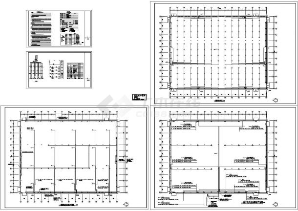 厂房设计_单层厂房由厂区变电所电气施工cad图，共五张-图二