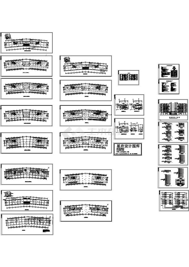 九层科研楼电气施工cad图（含消防设计）-图一